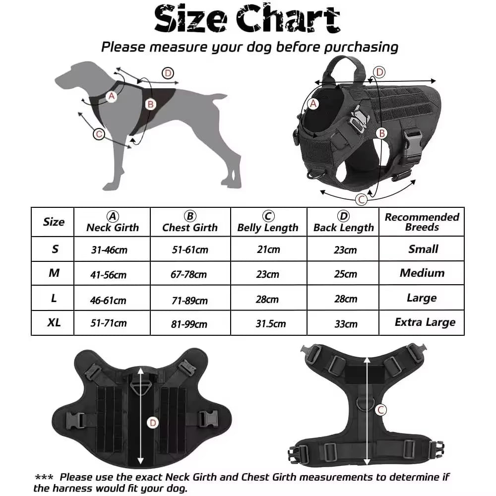 Tactical Dog Harness & Lead